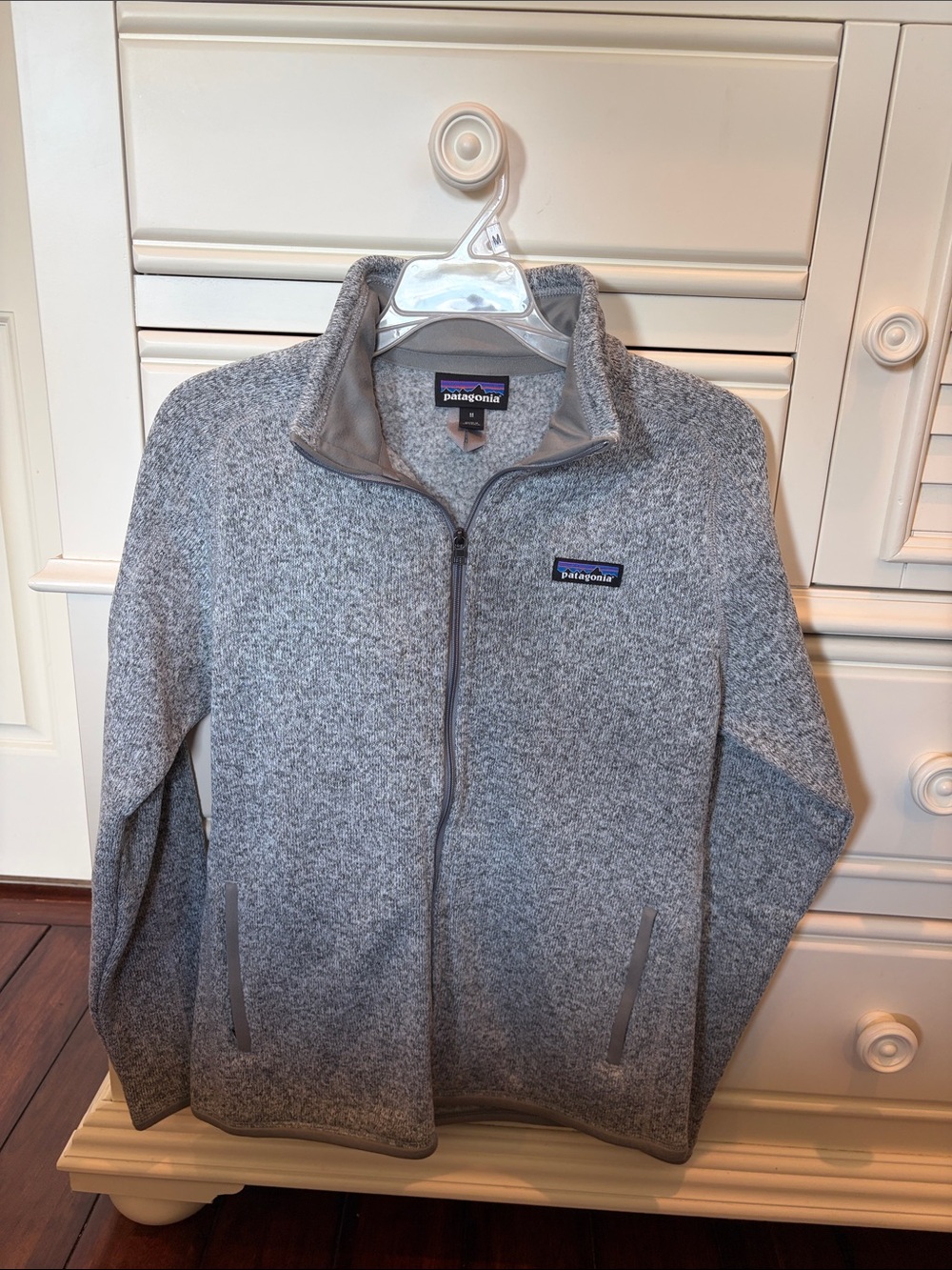 Patagonia Woman’s Heather Gray Full-Zip Fleece Jacket